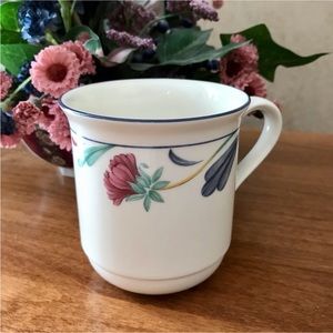 Lenox Poppies on Blue Mug